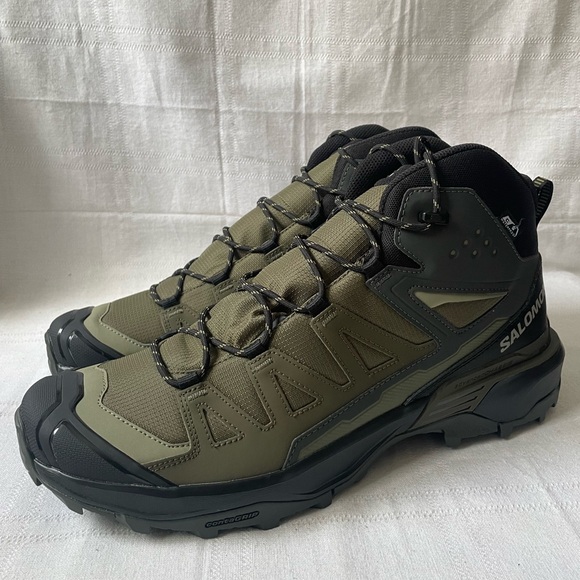 SALOMON X ULTRA 360 MID CSWP WATERPROOF INSULATE SHOES GREEN BLACK MEN\'S SIZE 13 main image 10